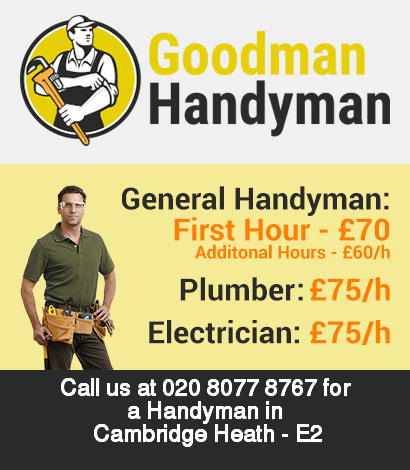 Local handyman rates for Cambridge Heath